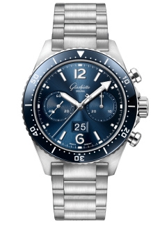 Glashütte Original 1-37-23-02-81-70 : SeaQ Chronograph Stainless Steel / Blue / Bracelet