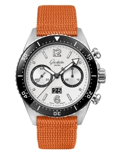 Glashütte Original 1-37-23-03-80-34 : SeaQ Chronograph Stainless Steel / Silver Screen / Synthetic - Folding
