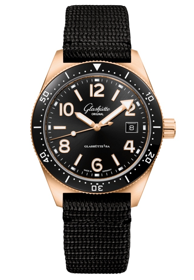 Glashütte Original 1-39-11-17-91-35 : SeaQ Date Red Gold / Black / Synthetic