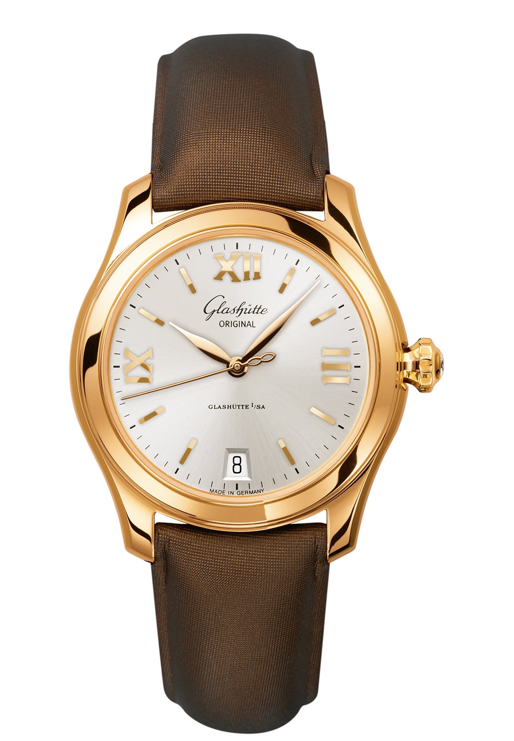 Glashütte Original 1-39-22-04-01-44 : Lady Serenade Rose Gold / Silver / Calf / Calf - Pin