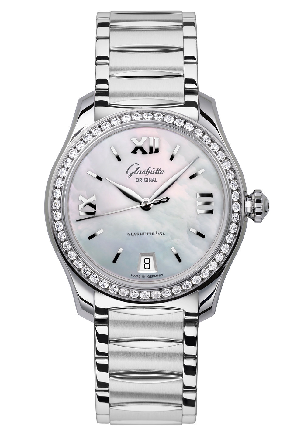 Glashütte Original 1-39-22-08-22-34 : Lady Serenade Stainless Steel / Diamond / MOP / Bracelet
