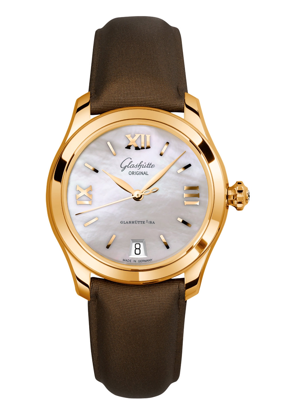 Glashütte Original 1-39-22-09-01-04 : Lady Serenade Rose Gold / MOP / Calf - Folding