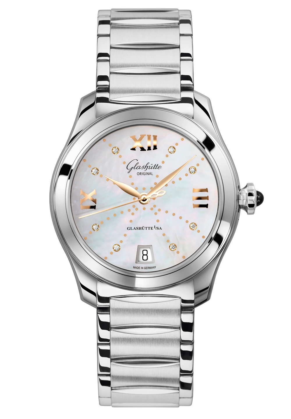 Glashütte Original 1-39-22-12-02-34 : Lady Serenade Stainless Steel / MOP - Index Line / Bracelet
