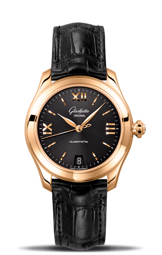 Glashütte Original 1-39-22-18-01-04 : Lady Serenade Rose Gold / Black / Alligator - Folding