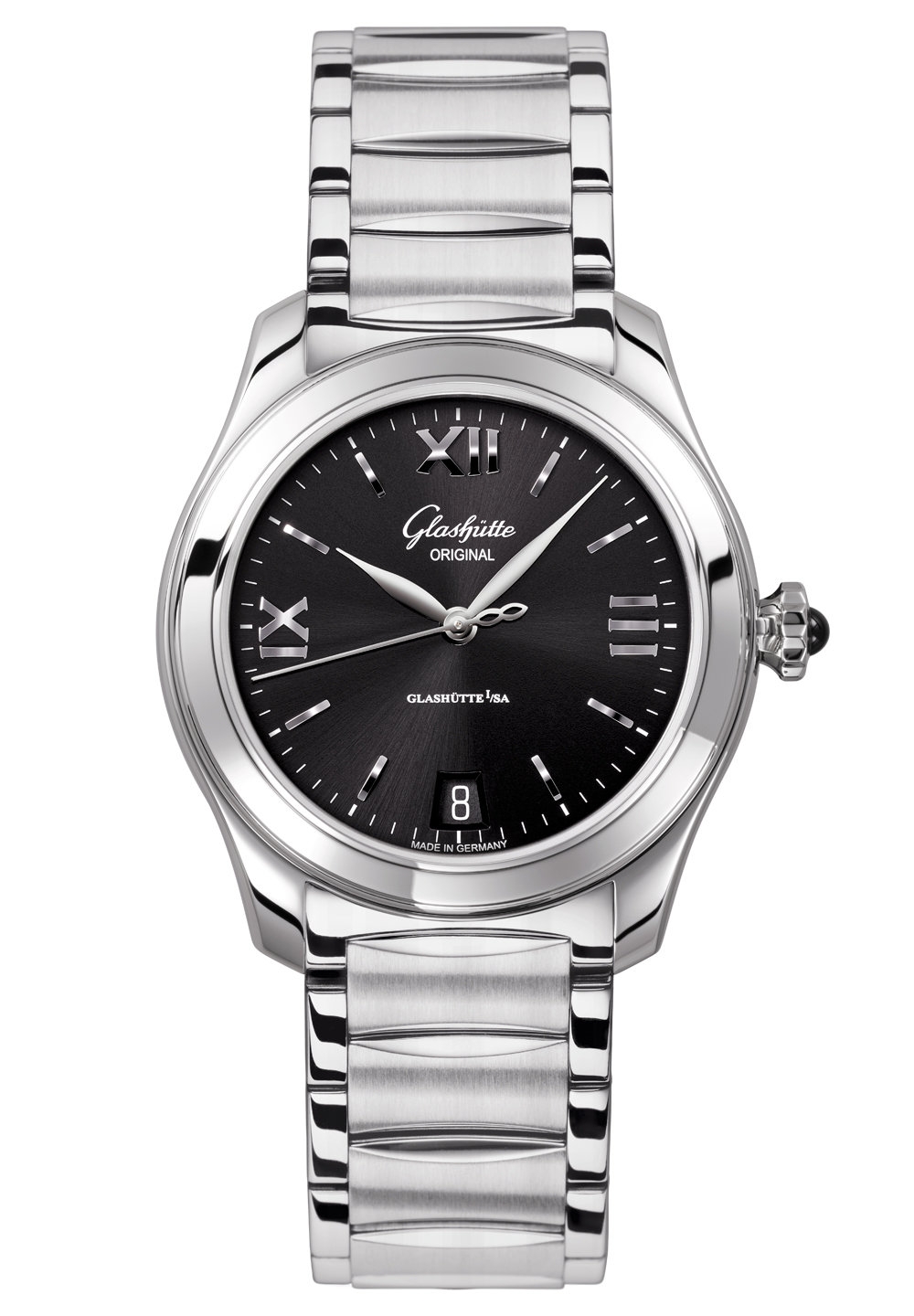 Glashütte Original 1-39-22-20-02-34 : Lady Serenade Stainless Steel / Black / Bracelet