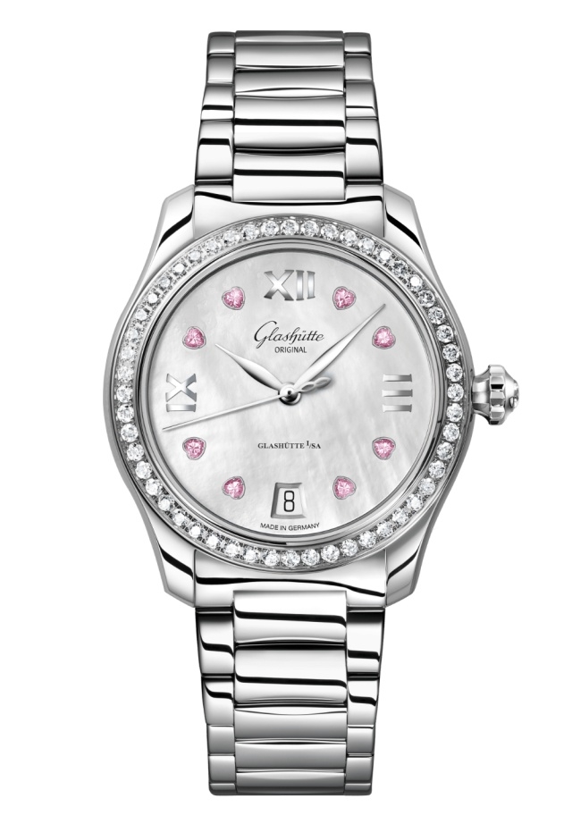 Glashütte Original 1-39-22-21-22-70 : Lady Serenade Stainless Steel / Diamond / Valentine's Day - Bracelet