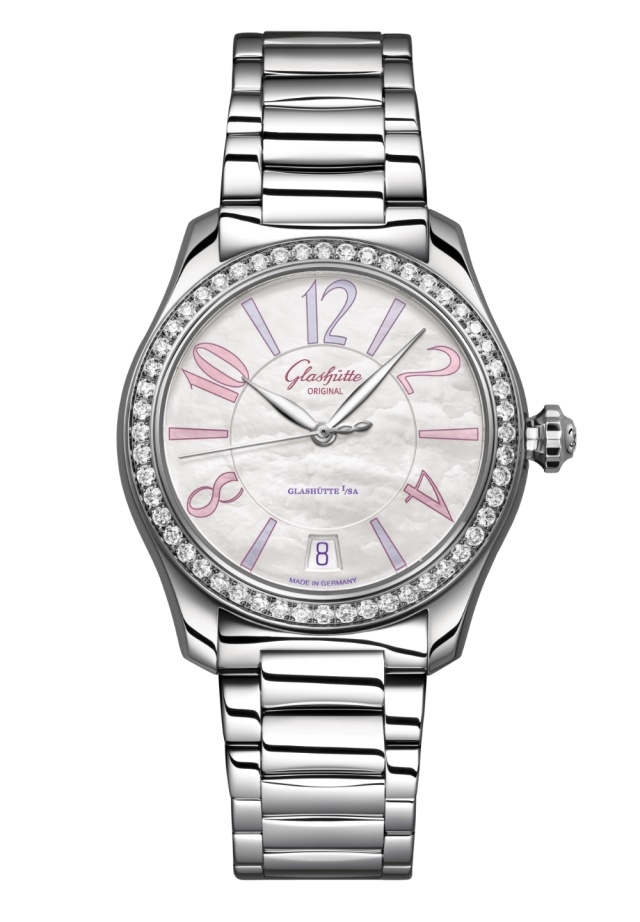 Glashütte Original 1-39-22-22-22-70 : Lady Serenade Stainless Steel - Diamond / MOP / Bracelet