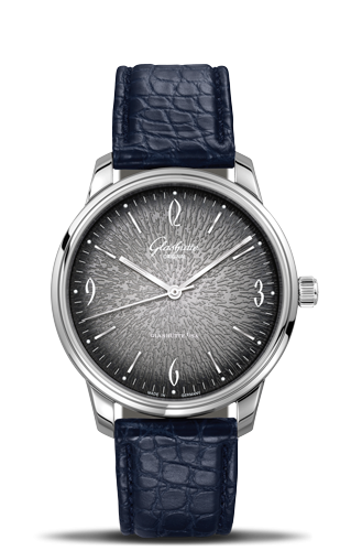 Glashütte Original 1-39-52-11-02-01 : Sixties Stainless Steel / Iconic Grey / Alligator