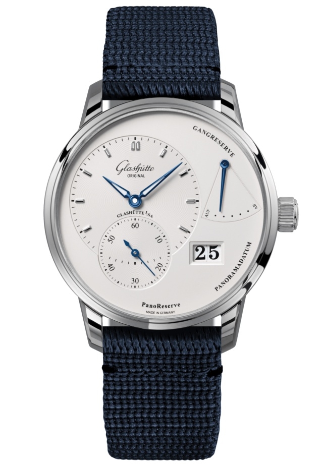 Glashütte Original 1-65-01-22-12-64 : PanoReserve Stainless Steel / Silver / Synthetic