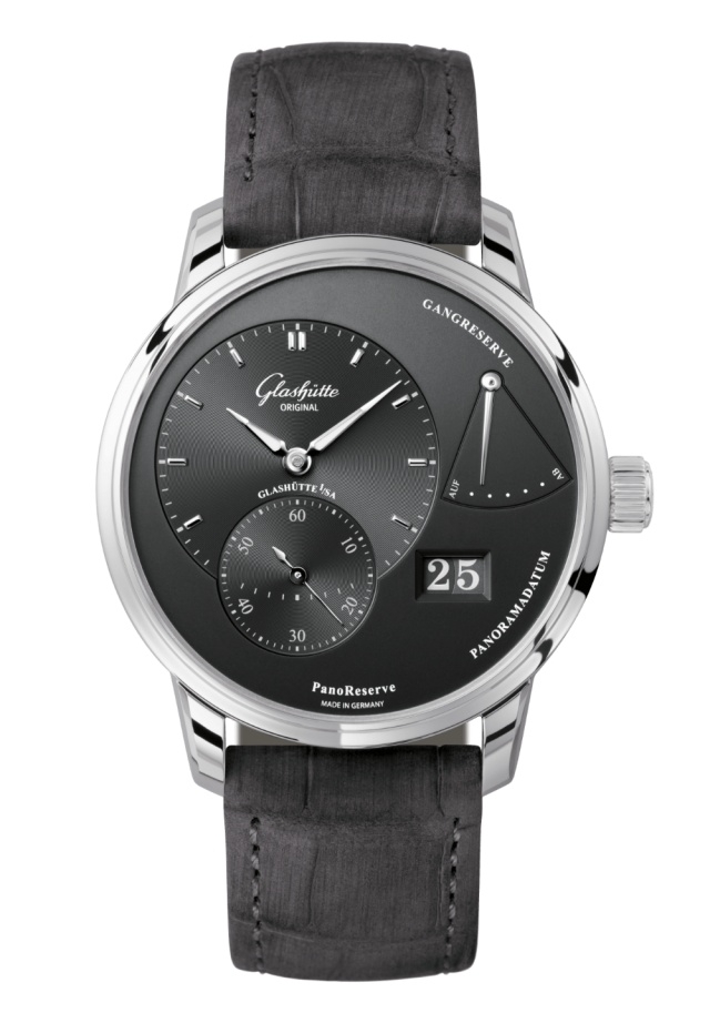 Glashütte Original 1-65-01-23-12-62 : PanoReserve Stainless Steel / Grey / Nubuck - Folding