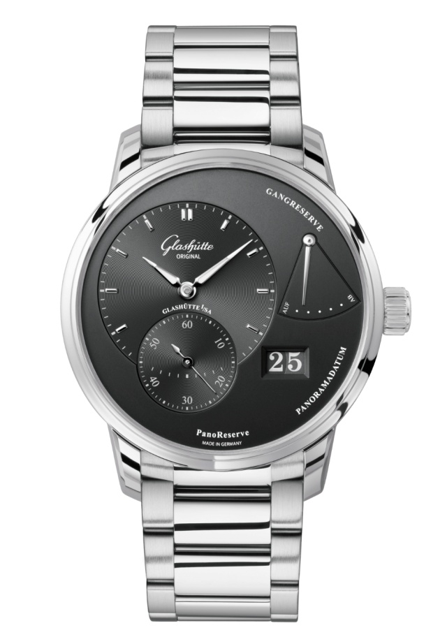 Glashütte Original 1-65-01-23-12-71 : PanoReserve Stainless Steel / Grey /  Bracelet