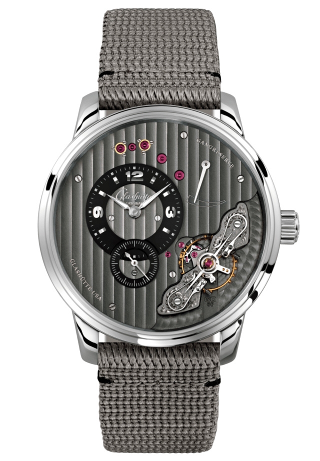 Glashütte Original 1-66-06-04-22-36 : PanoInverse Stainless Steel / Black / Alligator / Pin