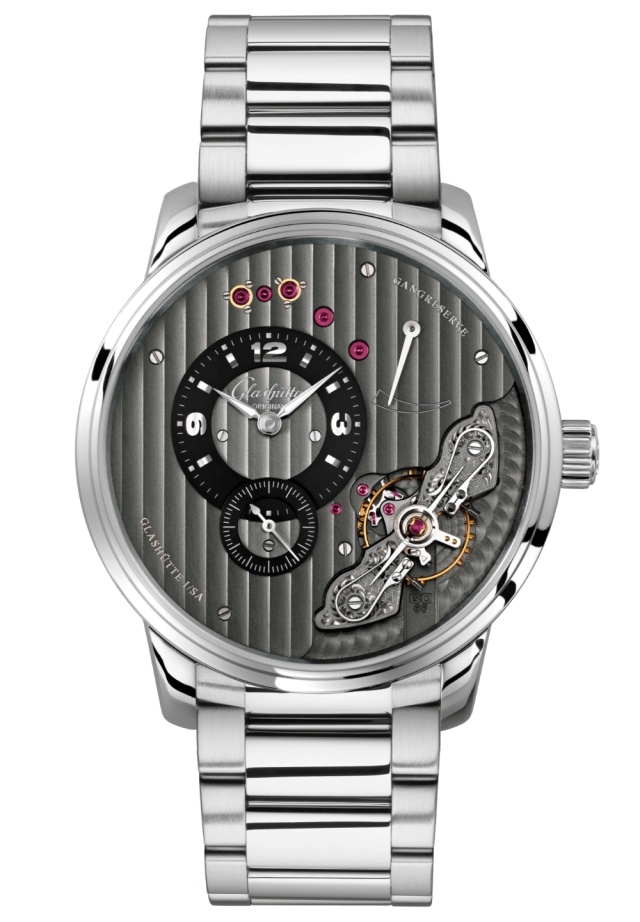 Glashütte Original 1-66-06-04-22-71 : PanoInverse Stainless Steel / Black / Bracelet