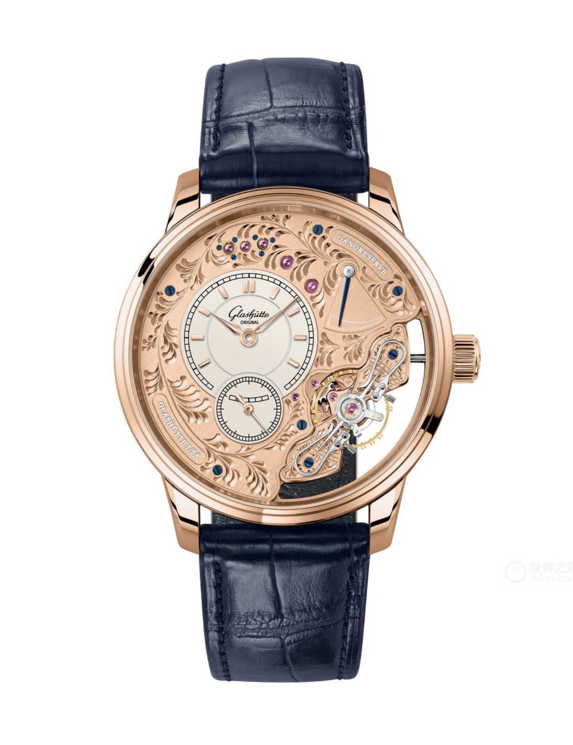 Glashütte Original 1-66-10-01-05-50 : PanoInverse Red Gold / China / Short Folding