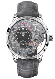 Glashütte Original 1-66-12-01-03-62 : PanoInverse Platinum / Guilloche Limited Edition