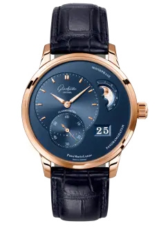 Glashütte Original 1-90-02-11-35-61 : PanoMatic Lunar Red Gold / Blue / Alligator - Folding