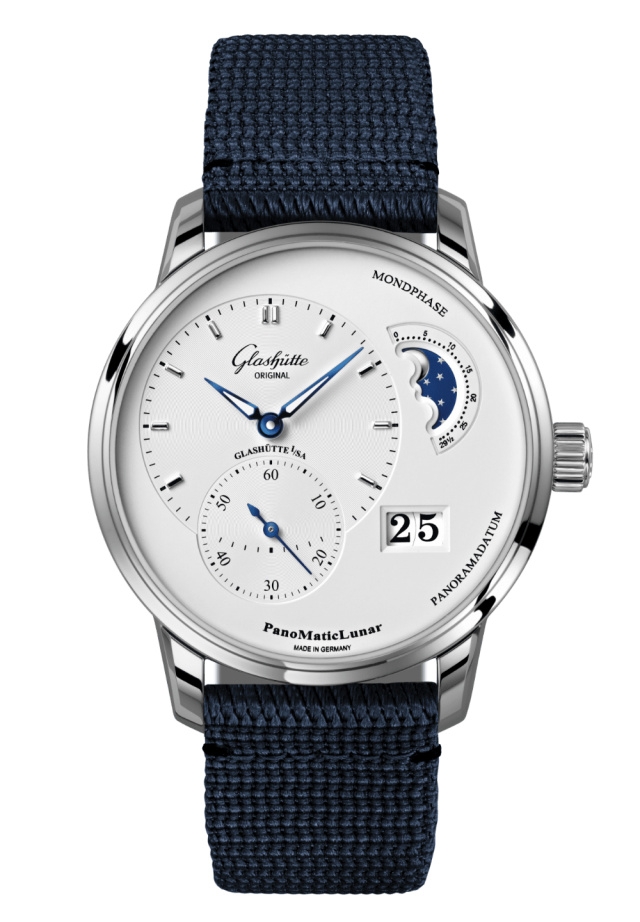 Glashütte Original 1-90-02-42-32-34 : PanoMatic Lunar Stainless Steel / Silver / Synthetic