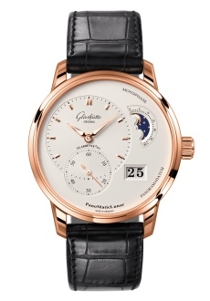 Glashütte Original 1-90-02-45-35-61 : PanoMatic Lunar Red Gold / Silver / Alligator - Folding