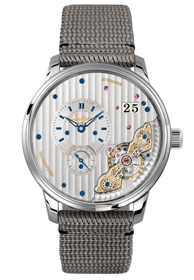 Glashütte Original 1-91-02-02-02-36 : PanoMaticInverse Stainless Steel / Silver / Synthetic