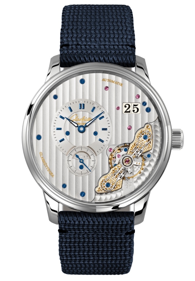 Glashütte Original 1-91-02-02-02-64 : PanoMaticInverse Stainless Steel / Silver / Synthetic
