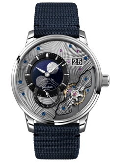 Glashütte Original 1-91-04-01-03-64 : PanoLunarInverse Platinum / Black / Synthetic - Folding