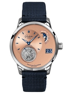 Glashütte Original 1-93-03-01-03-64 : PanoLunar Tourbillon Platinum / Salmon / Synthetic