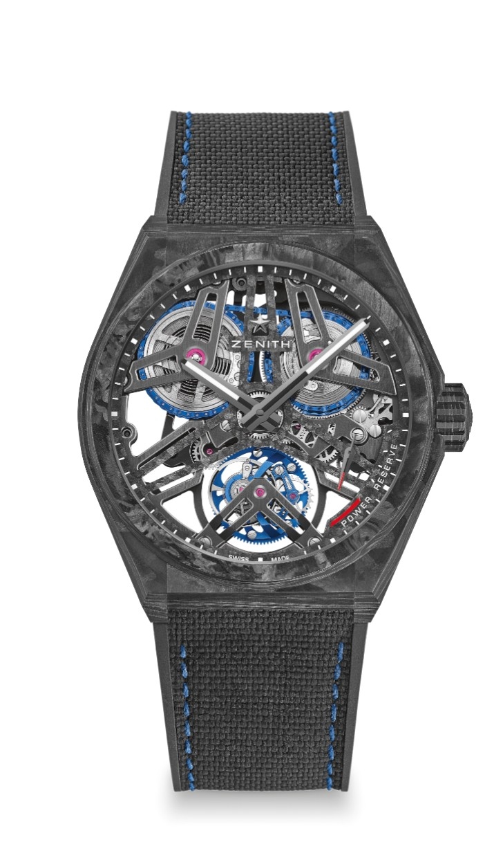 Zenith 10.9000.4805/78.R916 : Defy Fusee Tourbillon Full Carbon / Skeleton / Cordura