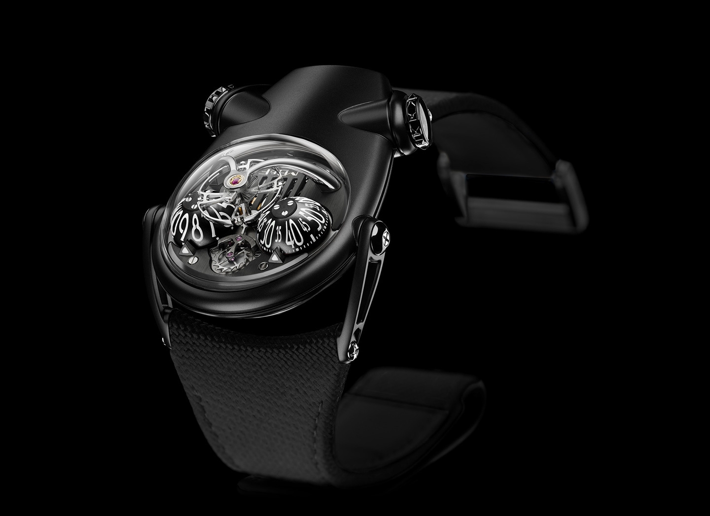 MB&F 100.AL.B : Horological Machine N°10 HM10 Dark Bulldog Blue