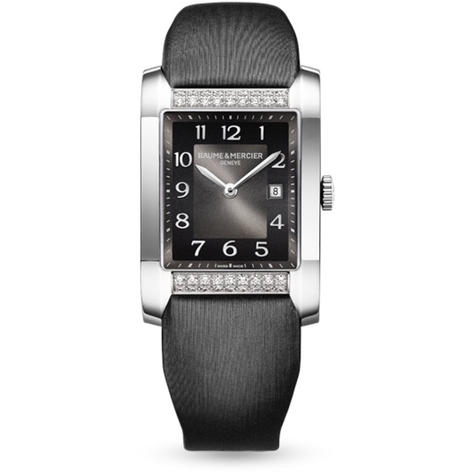 Baume & Mercier 10024 : Hampton Lady Black / Horizontal Diamonds