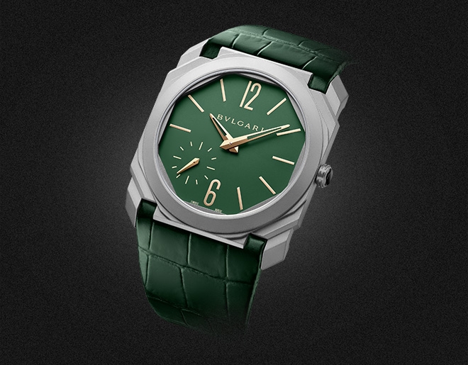 Bulgari 100995 : Octo Finissimo Automatic Titanium / Green / Harrods