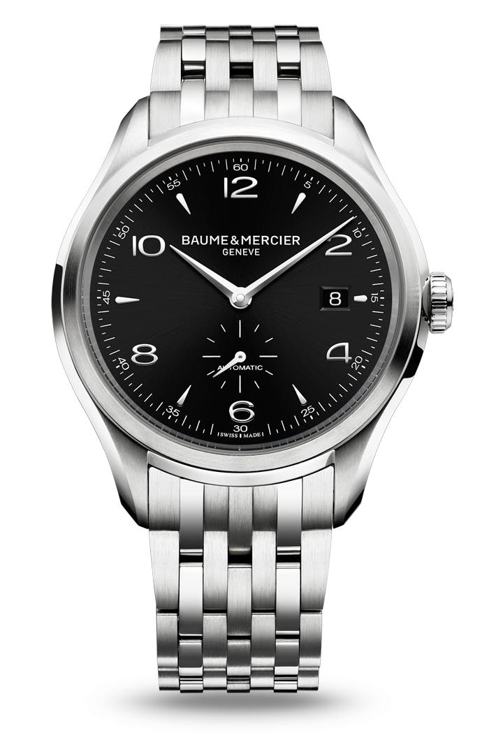 Baume & Mercier 10100 : Clifton Automatic Stainless Steel / Black / Bracelet
