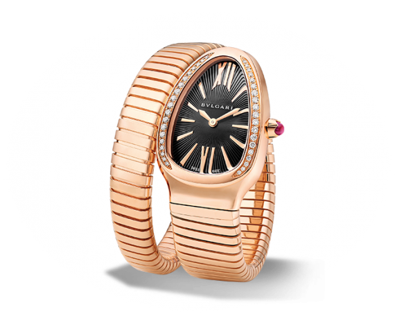 Bulgari 101815 : Serpenti Tubogas Pink Gold Black Diamond