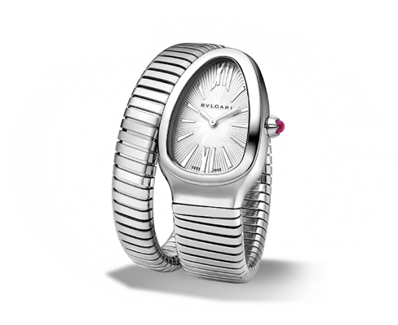 Bulgari 101828 : Serpenti Tubogas Silver Large
