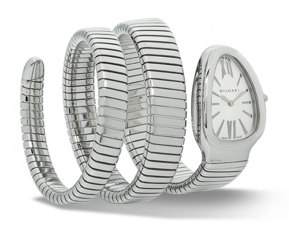 Bulgari 101911 : Serpenti Tubogas Silver Double Tour