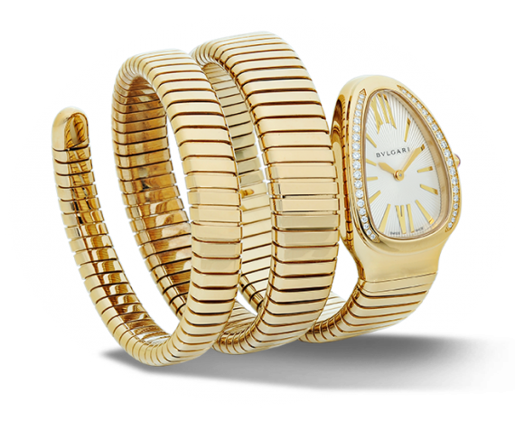 Bulgari 101923 : Serpenti Tubogas Yellow Gold Diamond Double Tour