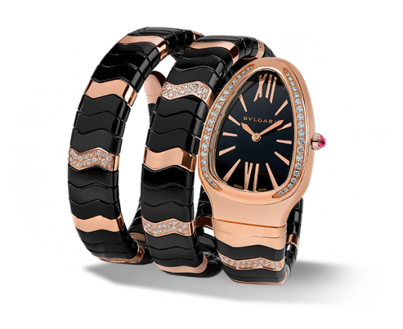 Bulgari 102128 : Serpenti Spiga Pink Gold Black