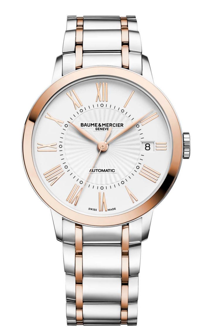 Baume & Mercier 10223 : Classima 36.5 Automatic Stainless Steel / Red Gold / White / Bracelet