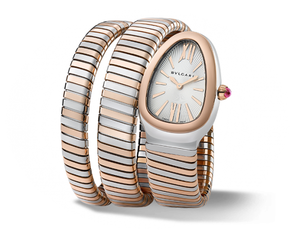 Bulgari 102236 : Serpenti Tubogas Two Tone Silver Double Tour