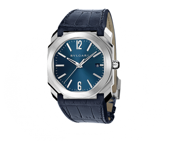 Bulgari 102429 : Octo Solotempo 38 Blue