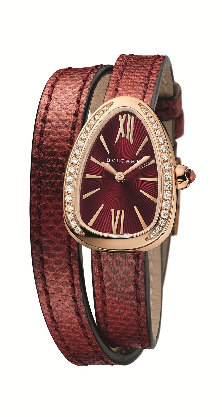 Bulgari 102730 : Serpenti Skin Pink Gold / Diamond / Red