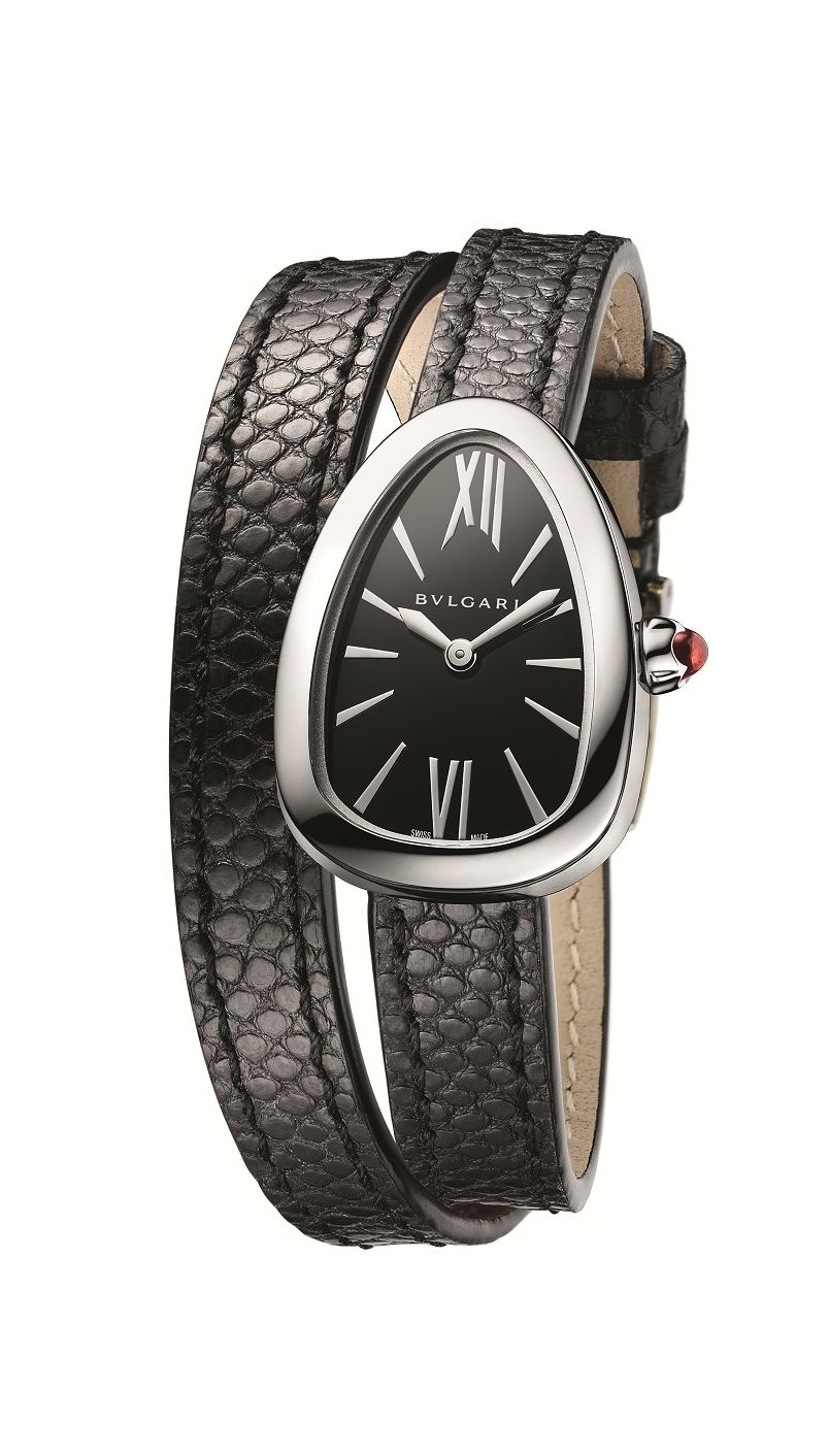Bulgari 102782 : Serpenti Skin Stainless Steel / Black