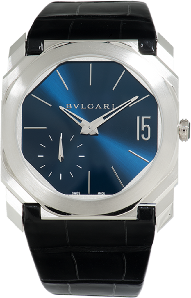 Bulgari 102795 : Octo Finissimo Platinum / Worldtempus / Blue