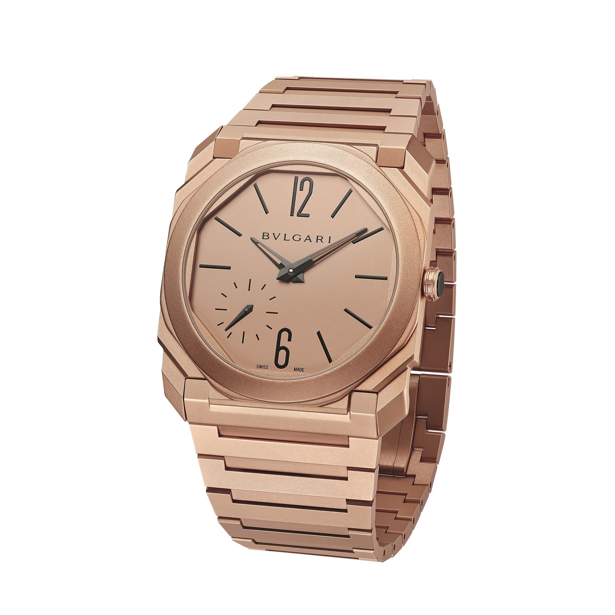 Bulgari 102912 : Octo Finissimo Automatic Pink Gold / Pink / Bracelet