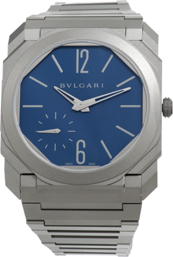 Bulgari 102973 : Octo Finissimo Automatic Titanium / Blue / Japan