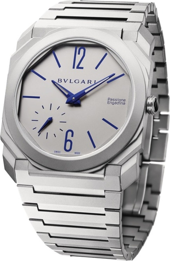 Bulgari 103079 : Octo Finissimo Automatic Titanium / Grey / Passione Engadina