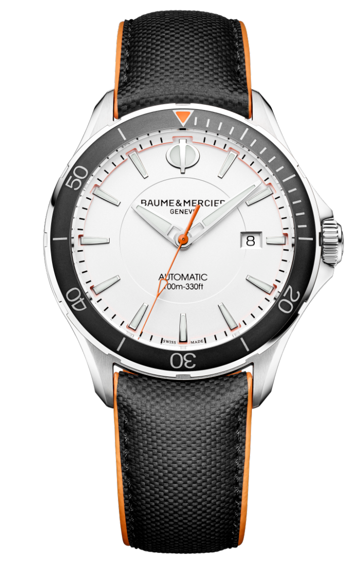 Baume & Mercier 10337 : Clifton Club Stainless Steel / White / Sailcloth