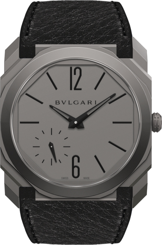 Bulgari 103426 : Octo Finissimo Automatic Titanium / Grey / Calf