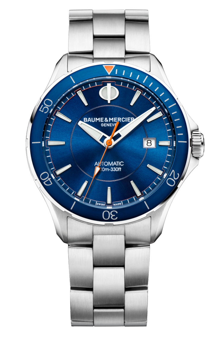 Baume & Mercier 10378 : Clifton Club Stainless Steel / Black / Bracelet