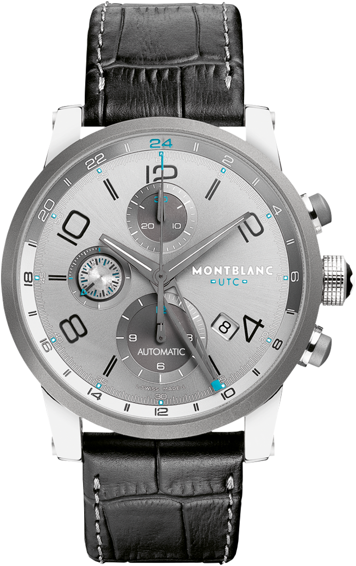 Montblanc 107339 : TimeWalker Chrono Voyager UTC Titanium Bezel