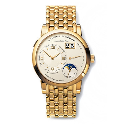 A. Lange & Söhne 109.321 : Lange 1 Moonphase Yellow Gold / Silver / Bracelet